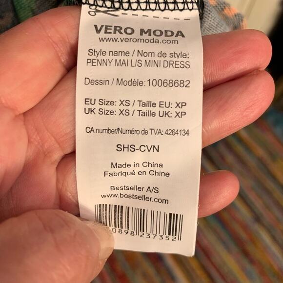 NWT VERO MODA SOUTHWEST PRINT BODYCON DRESS XS - Picture 8 of 10